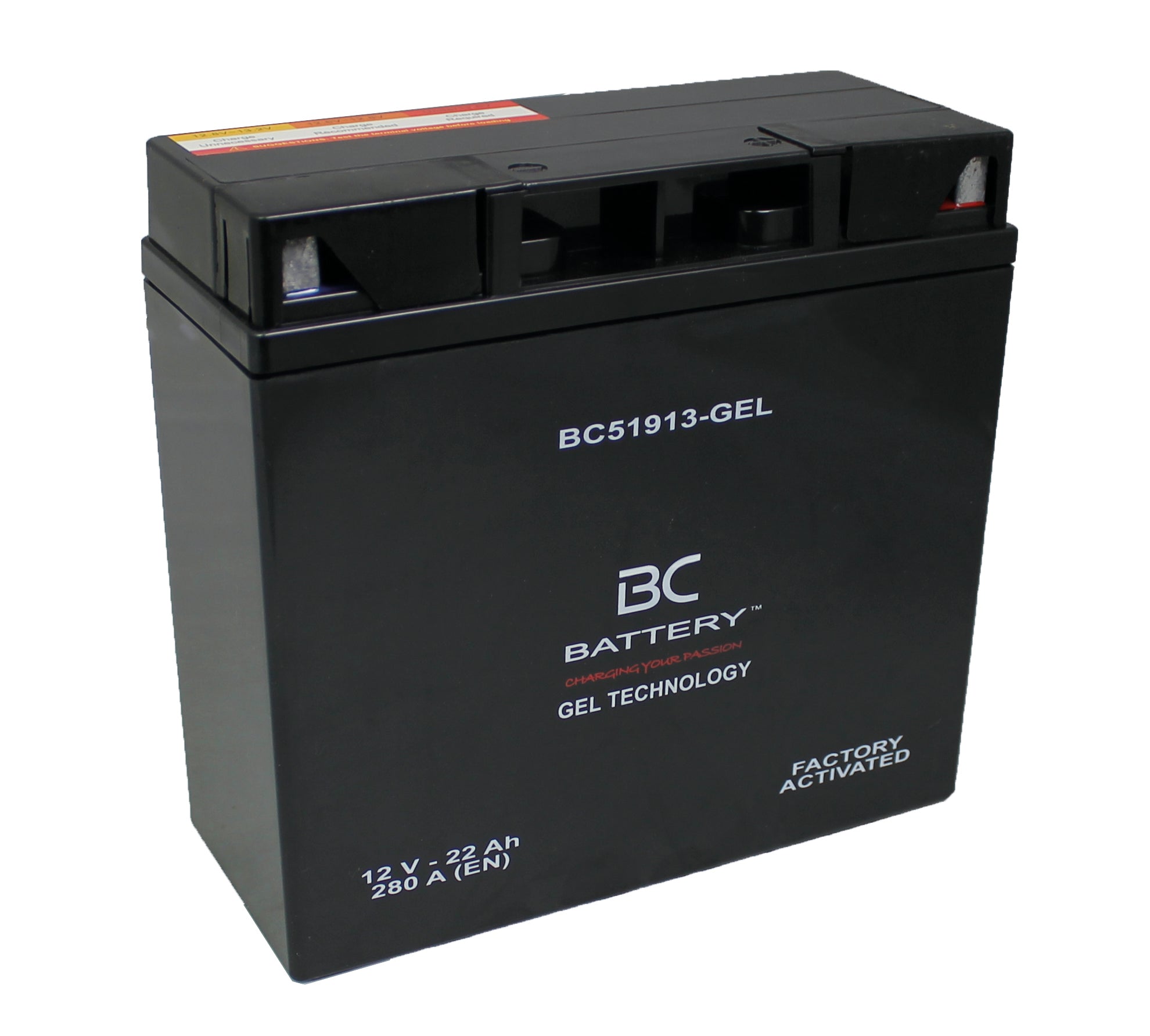 BC51913-GEL| Batteria Moto al GEL, 51913,12V, 22Ah, CCA:280Amp,181x76x173 mm - BC Battery Italian Official Website