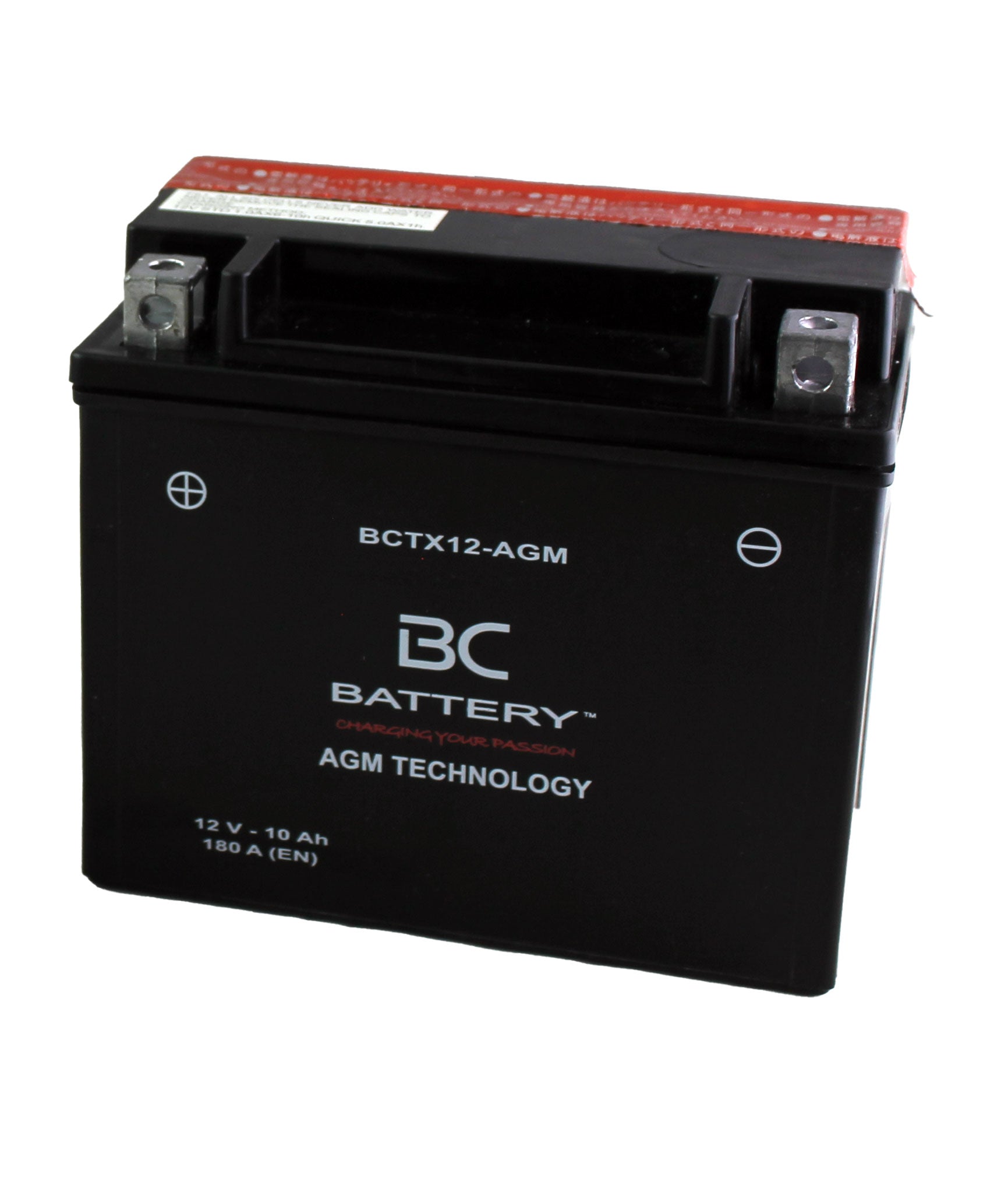 BCTX12-AGM| Batteria Moto al AGM,YTX12-BS, 12V, 10Ah, CCA: 180Amp,150x87x130mm - BC Battery Italian Official Website