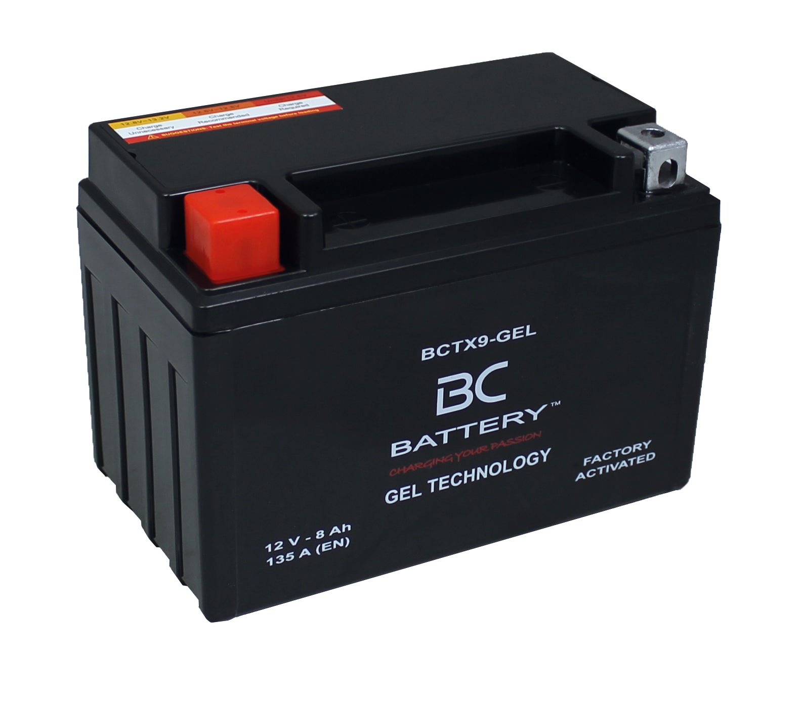 BCTX9-GEL| Batteria Moto al GEL,YTX9-BS, 12V, 8Ah, CCA:135Amp,150x87x105mm - BC Battery Italian Official Website