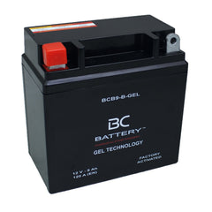 BCB9-B-GEL| Batteria Moto al GEL, YB9-B, 12V, 9Ah, CCA:120Amp,135x75x138mm - BC Battery Italian Official Website