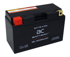 BCT7B-4-GEL| Batteria Moto al GEL,YT7B-BS, 12V,6 Ah, CCA: 120Amp,150x65x93mm - BC Battery Italian Official Website