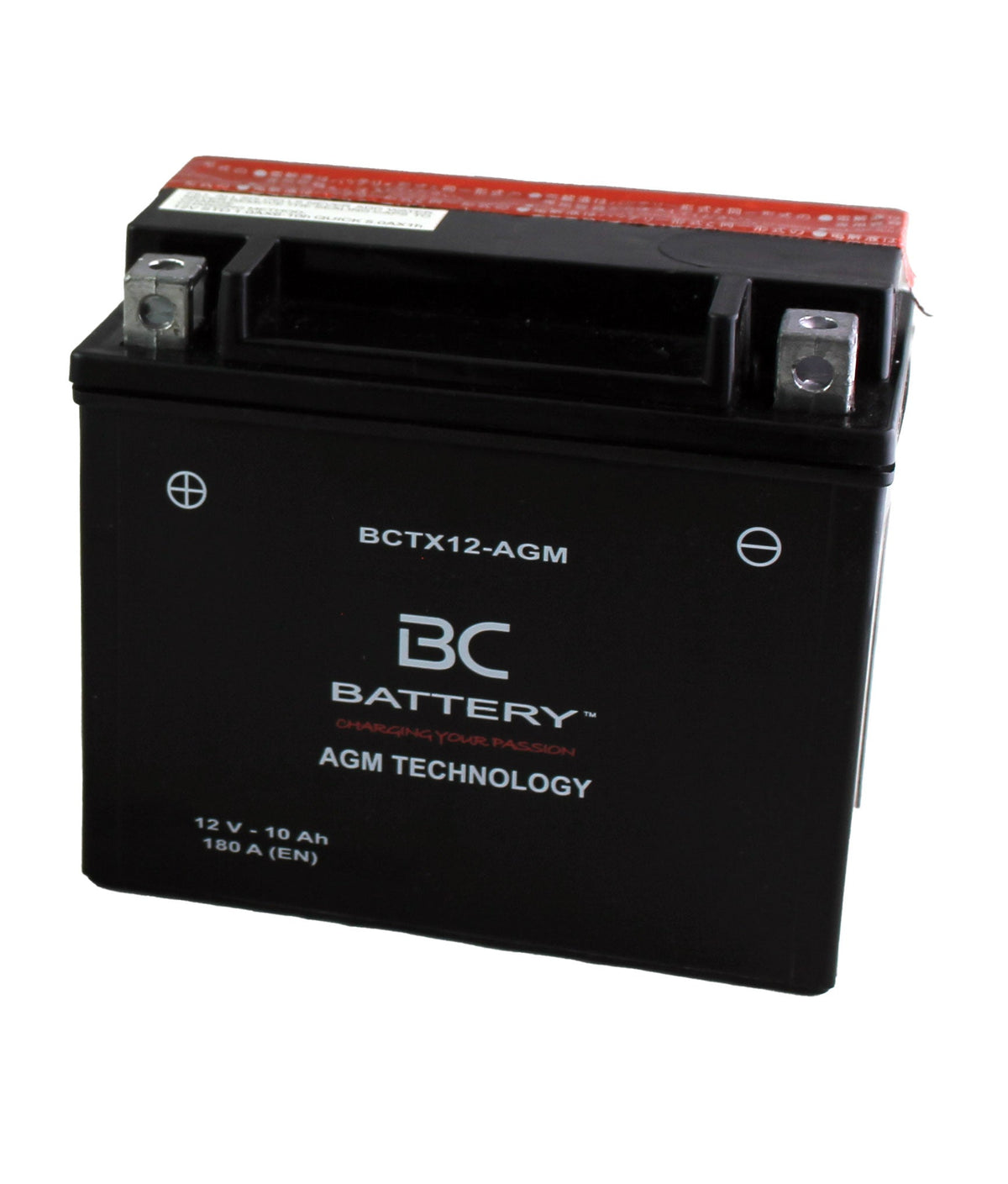 BCTX12-AGM| Batteria Moto al AGM,YTX12-BS, 12V, 10Ah, CCA: 180Amp,150x87x130mm - BC Battery Italian Official Website