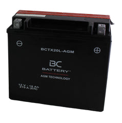 BCTX20L-AGM| Batteria Moto al GEL,YTX20L-BS,12V,18Ah,CCA: 270Amp,175x87x155 mm - BC Battery Italian Official Website