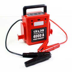 K4000 - Démarreur d'urgence pour moto/voiture/camion 12/24V
