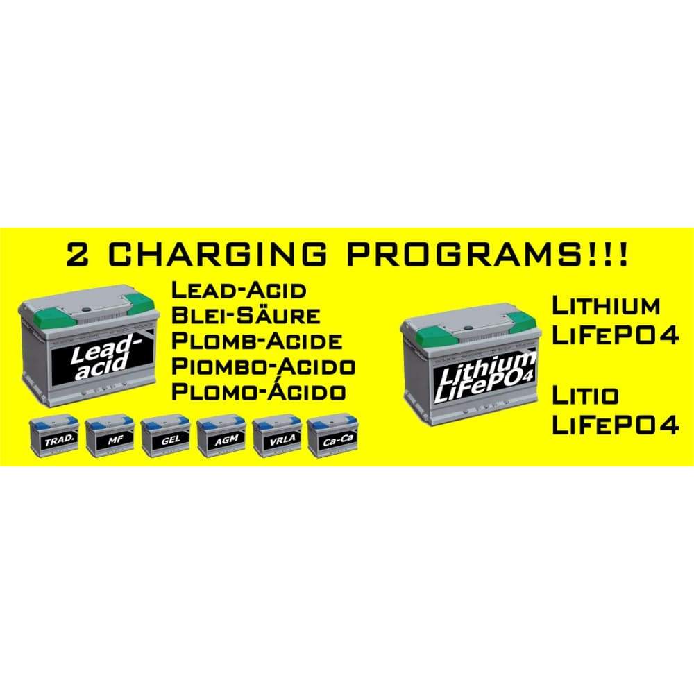 BC Duetto 900 Caricabatteria e Mantenitore Intelligente per Batterie Piombo/Acido, 1 A-Litio - BC Battery Controller