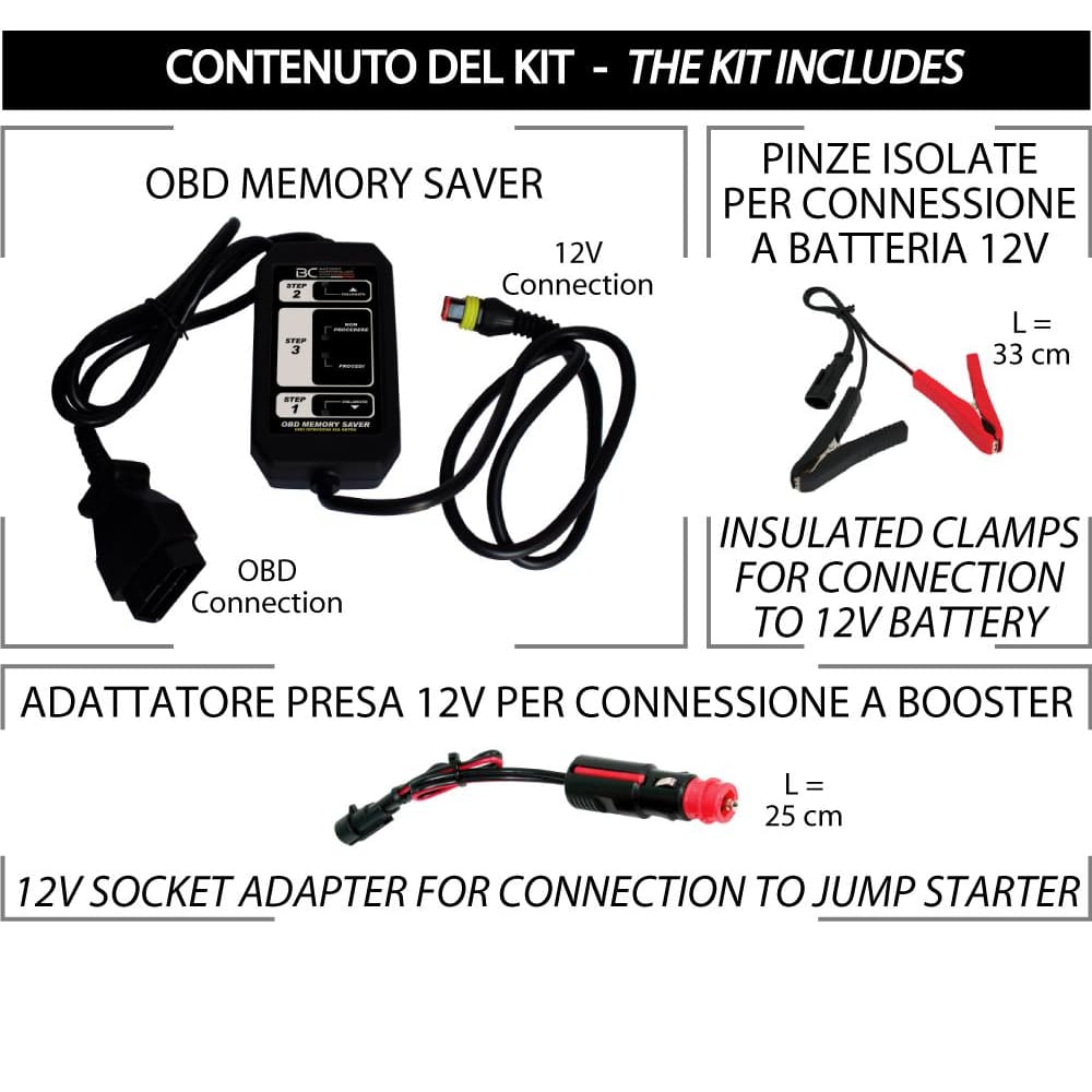 BC OBD Memory Saver - BC Battery Controller